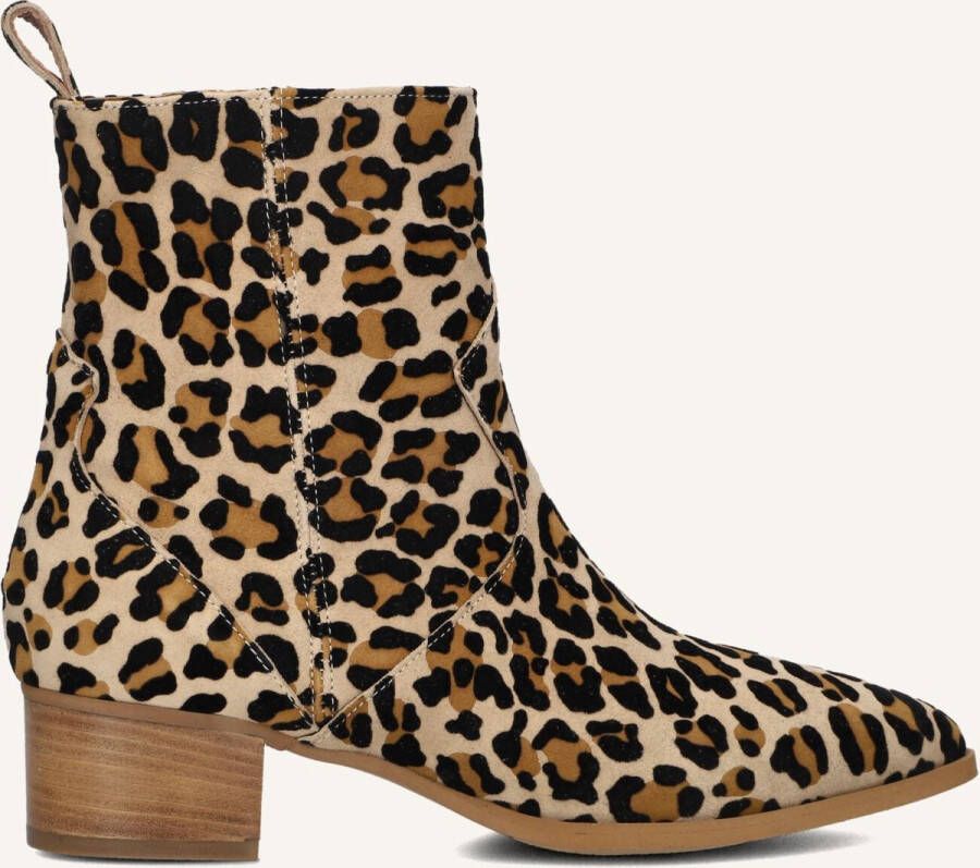 Notre-V 3231 Enkellaarsjes Enkelboots met rits Dames Beige - Foto 2