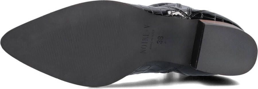 Notre-V 3231 Enkellaarsjes Enkelboots met rits Dames Zwart