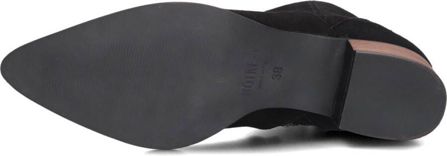 Notre-V 3231 Enkellaarsjes Enkelboots met rits Dames Zwart