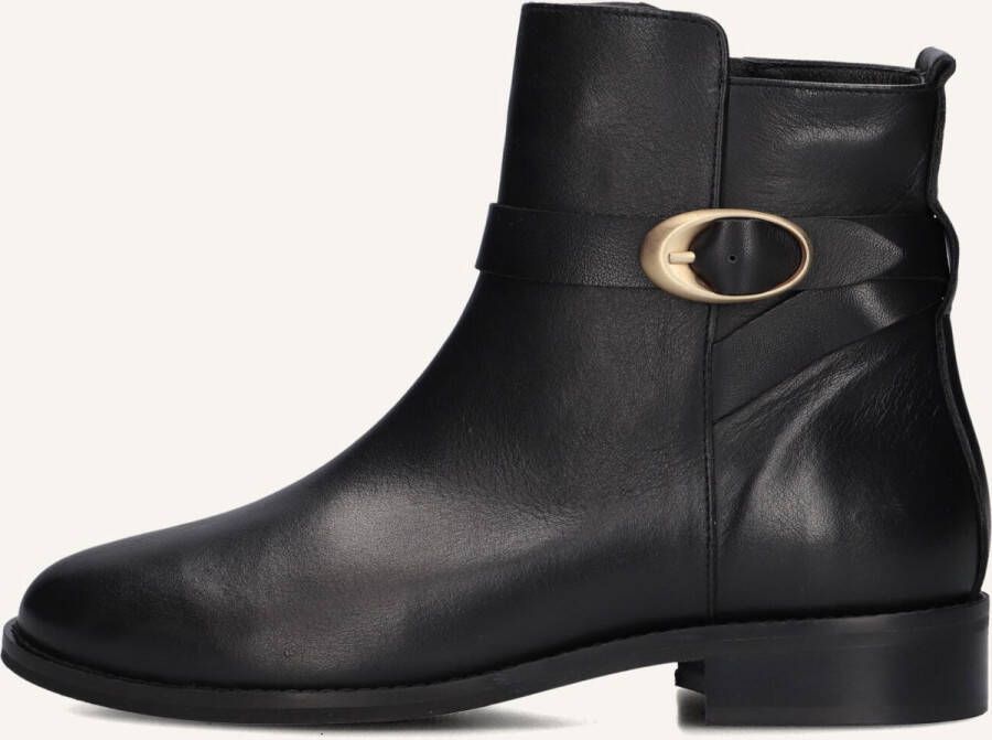 Notre-V 3262 Enkellaarsjes Enkelboots met rits Dames Zwart