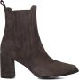 Notre-V 33028 Enkellaarsjes Enkelboots met rits Dames Bruin - Thumbnail 2