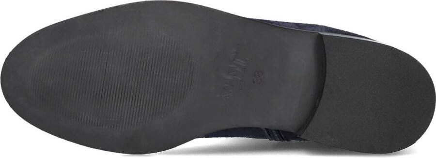 Notre-V 3422 Enkellaarsjes Enkelboots met rits Dames Blauw