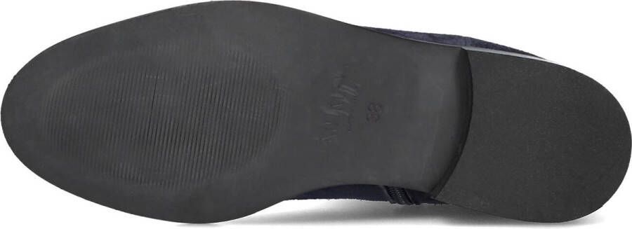 Notre-V 3422 Enkellaarsjes Enkelboots met rits Dames Blauw