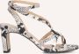 Notre-v Elegante beige sandalen met slangenprint - Thumbnail 2