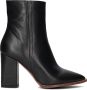 Notre-V 46936 Enkellaarsjes Enkelboots met rits Dames Zwart - Thumbnail 2