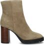 Notre-V Notre V 50183 Enkellaarsjes Enkelboots met rits Dames Beige - Thumbnail 2