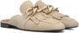 Notre-v Beige Suède Fringe Muiltjes Beige Dames - Thumbnail 9
