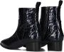 Notre-V 63231 Enkellaarsjes Enkelboots met rits Dames Blauw - Thumbnail 2