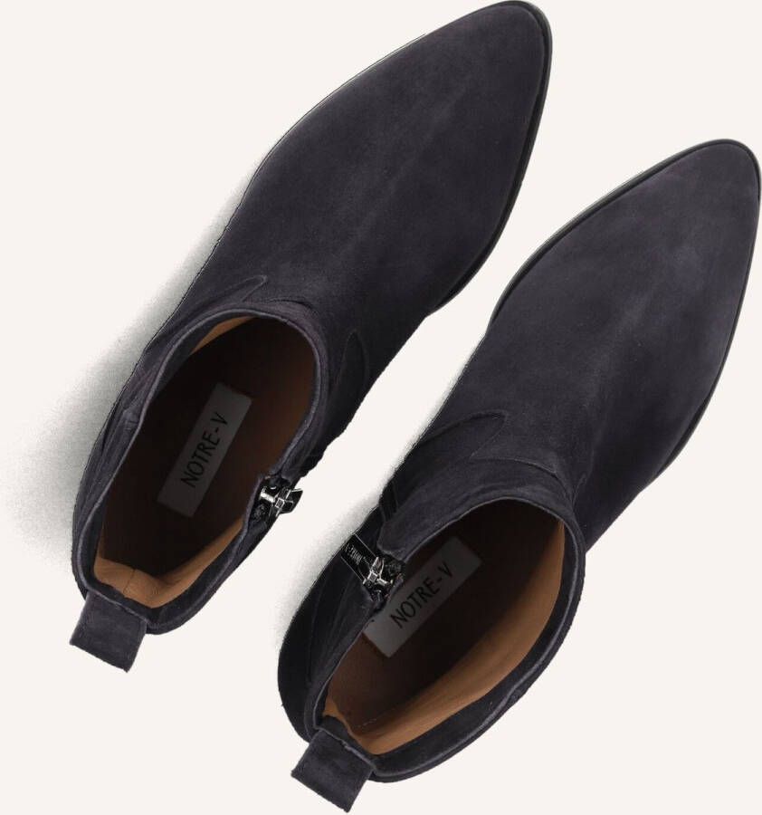 Notre-V 63231 Enkellaarsjes Enkelboots met rits Dames Blauw - Foto 3