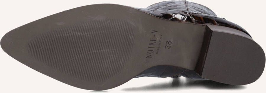 Notre-V 63231 Enkellaarsjes Enkelboots met rits Dames Bruin
