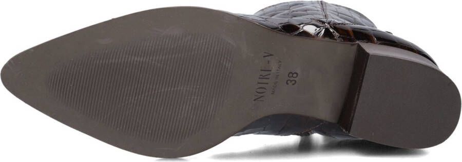 Notre-V 63231 Enkellaarsjes Enkelboots met rits Dames Bruin