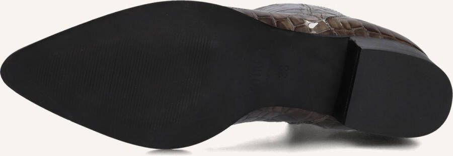 Notre-V 63231 Enkellaarsjes Enkelboots met rits Dames Bruin - Foto 2