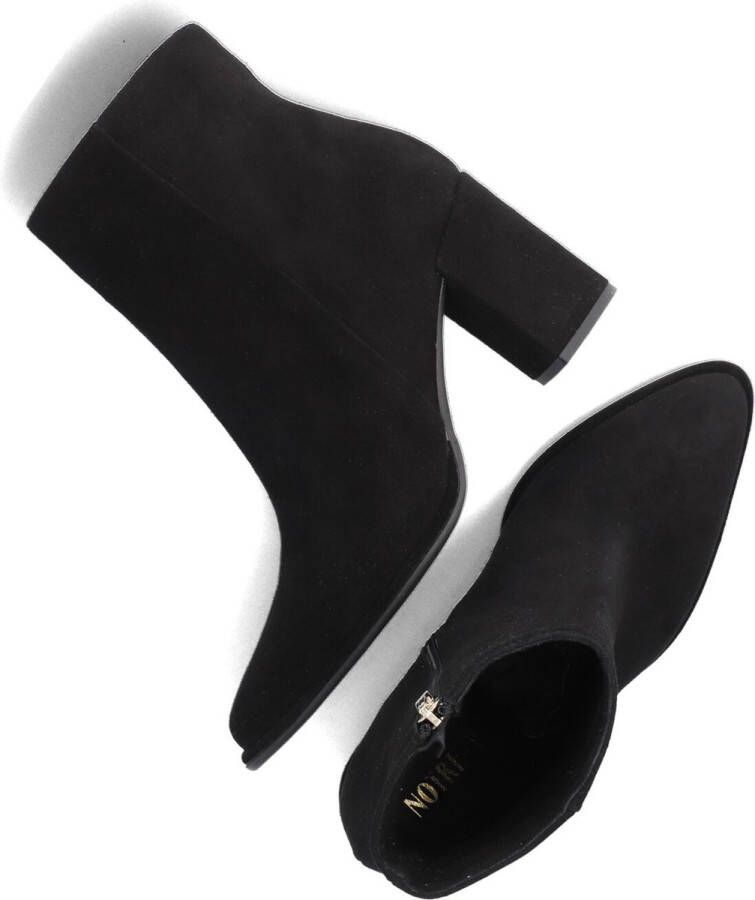 Notre-V 67034 Enkellaarsjes Enkelboots met rits Dames Zwart