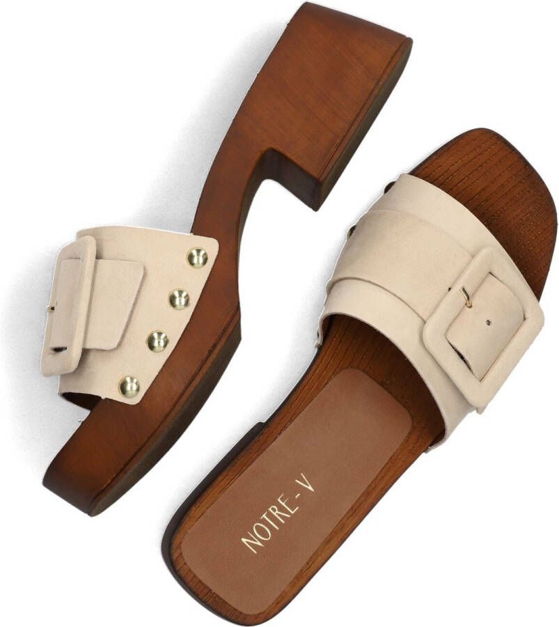 Notre-V 713l Muiltjes Dames Beige
