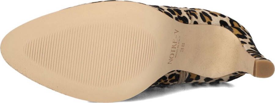 Notre-V 7433 Enkellaarsjes Enkelboots met rits Dames Bruin
