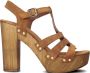Notre-v Elegante Sandalen met Blokhak Brown Dames - Thumbnail 2