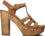 Notre-V Notre V 7946 Sandalen Dames Cognac - Thumbnail 2