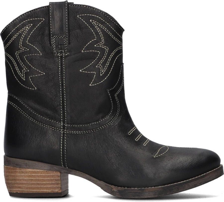 Notre-V 851 Enkellaarsjes Dames Zwart