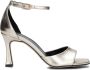 Bruin Tinten Metalli Sandalen Dames Goud - Thumbnail 2