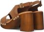 Bruin Tinten 8513 Sandalen Dames Cognac - Thumbnail 2