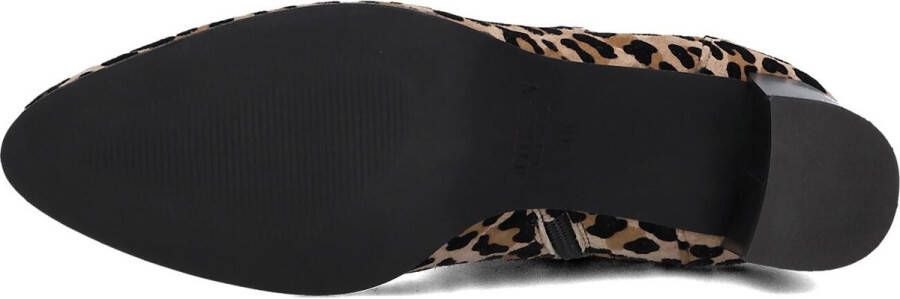 Notre-V 8543 Enkellaarsjes Enkelboots met rits Dames Beige