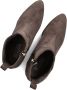 Notre-V 8543 Enkellaarsjes Enkelboots met rits Dames Bruin - Thumbnail 8