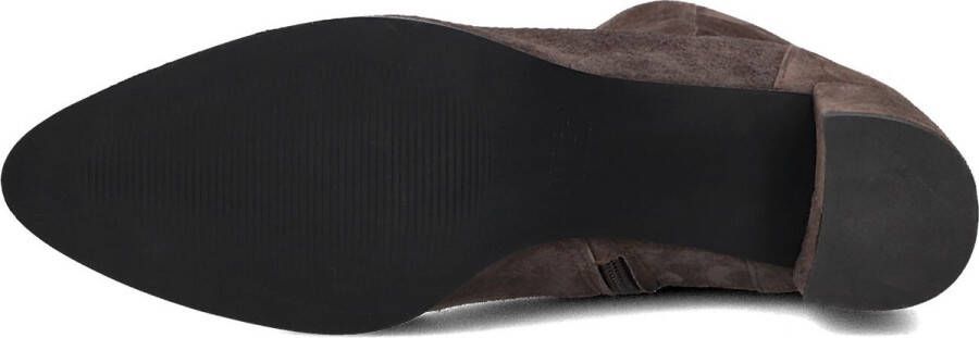 Notre-V 8543 Enkellaarsjes Enkelboots met rits Dames Bruin