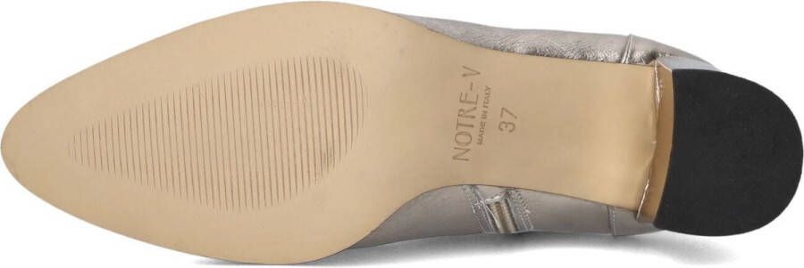 Notre-V 8543 Enkellaarsjes Enkelboots met rits Dames Goud