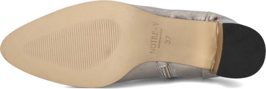 Notre-V 8543 Enkellaarsjes Enkelboots met rits Dames Goud