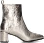 Notre-V 8543 Enkellaarsjes Enkelboots met rits Dames Goud - Thumbnail 2