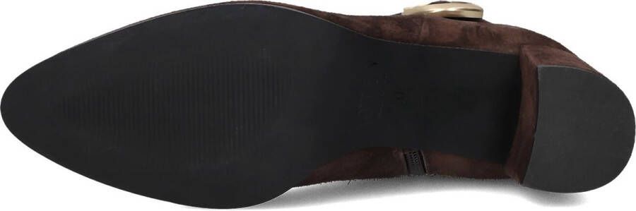 Notre-V 8552 Enkellaarsjes Enkelboots met rits Dames Bruin