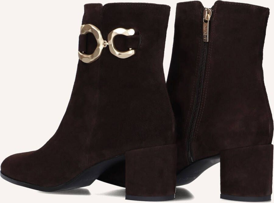 Notre-V 8558 Enkellaarsjes Enkelboots met rits Dames Bruin - Foto 4