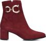 Notre-V 8558 Enkellaarsjes Enkelboots met rits Dames Rood - Thumbnail 9