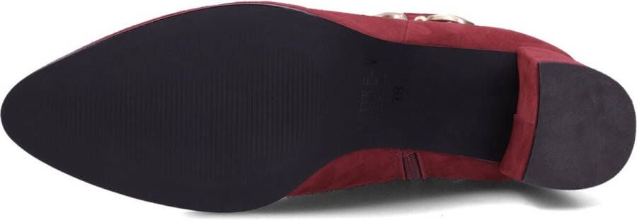 Notre-V 8558 Enkellaarsjes Enkelboots met rits Dames Rood