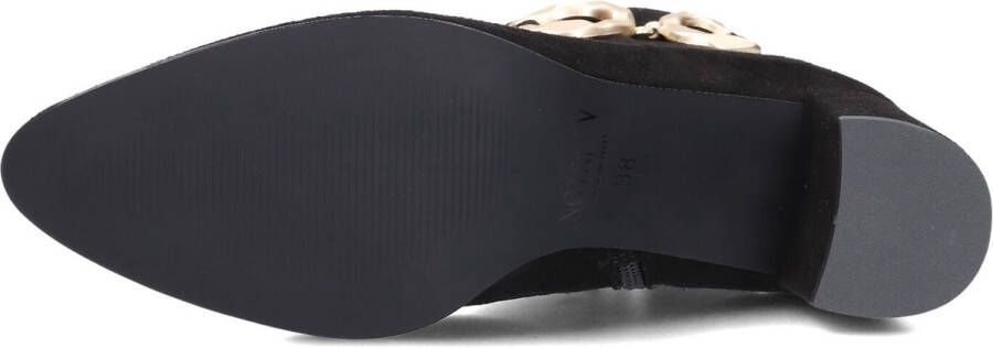 Notre-V 8558 Enkellaarsjes Enkelboots met rits Dames Zwart