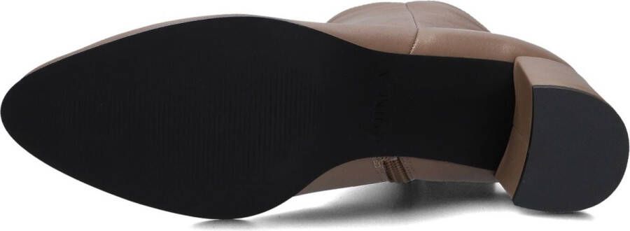 Notre-V 8560 Enkellaarsjes Enkelboots met rits Dames Taupe