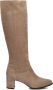 Notre-v Beige Hoge Laarzen Suède Ritssluiting Beige Dames - Thumbnail 8