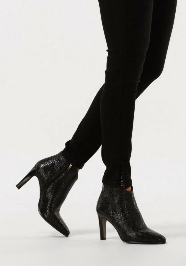 Notre-V 87433 Enkellaarsjes Enkelboots met rits Dames Zwart