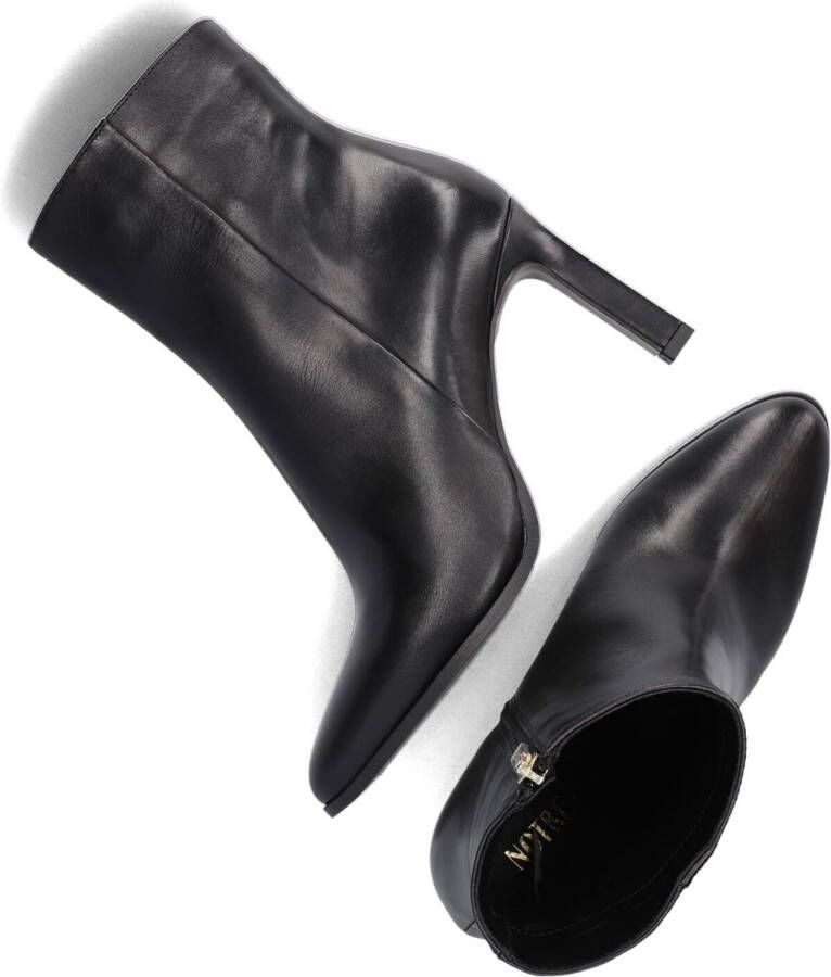 Notre-V 87436 Enkellaarsjes Enkelboots met rits Dames Zwart