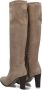 Notre-v Taupe Leren Hoge Laarzen voor Dames Beige Dames - Thumbnail 10
