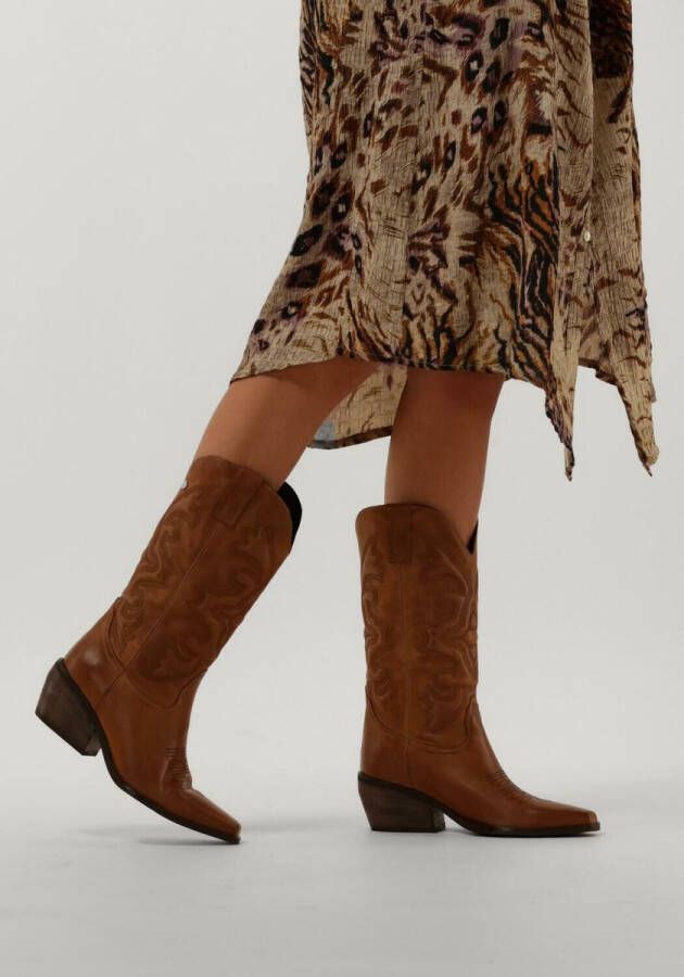 Notre-V Al330 Cowboylaarzen Western Laarzen Dames Cognac