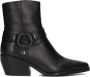 Notre-V Al334 Enkellaarsjes Enkelboots met rits Dames Zwart - Thumbnail 2