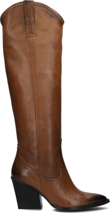 Bruin Tinten Aq291 Hoge laarzen Dames Cognac - Foto 4