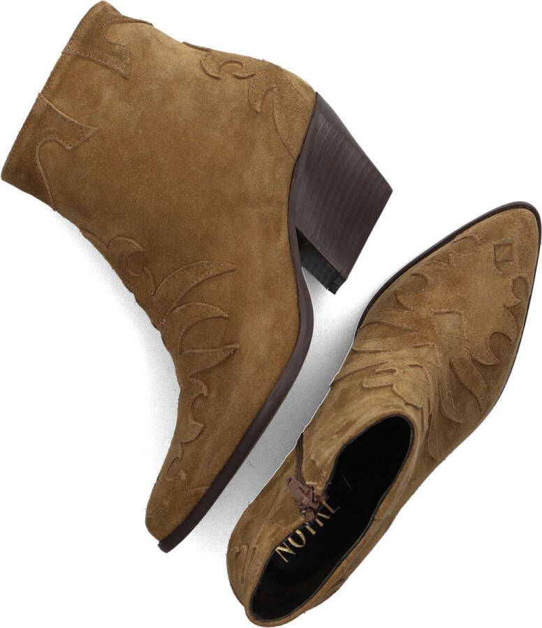 Notre-V Ar196 Enkellaarsjes Enkelboots met rits Dames Bruin - Foto 2
