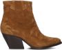 Notre-V Ar196 Enkellaarsjes Enkelboots met rits Dames Cognac - Thumbnail 5
