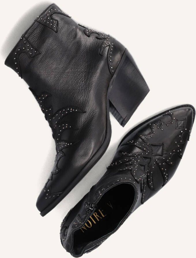Notre-V Ar196 Enkellaarsjes Enkelboots met rits Dames Zwart - Foto 3