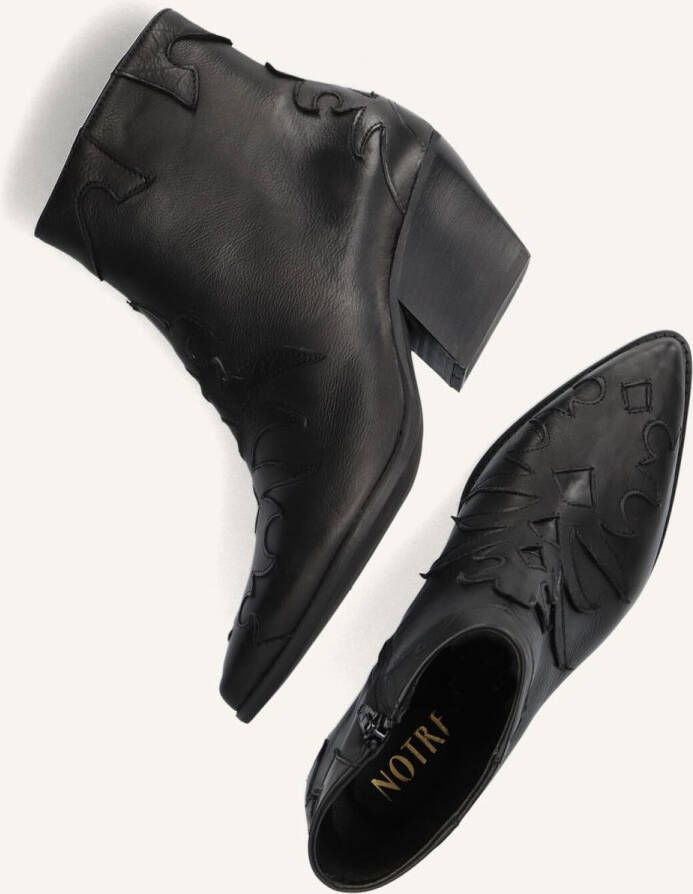 Notre-V Ar196 Enkellaarsjes Enkelboots met rits Dames Zwart - Foto 2