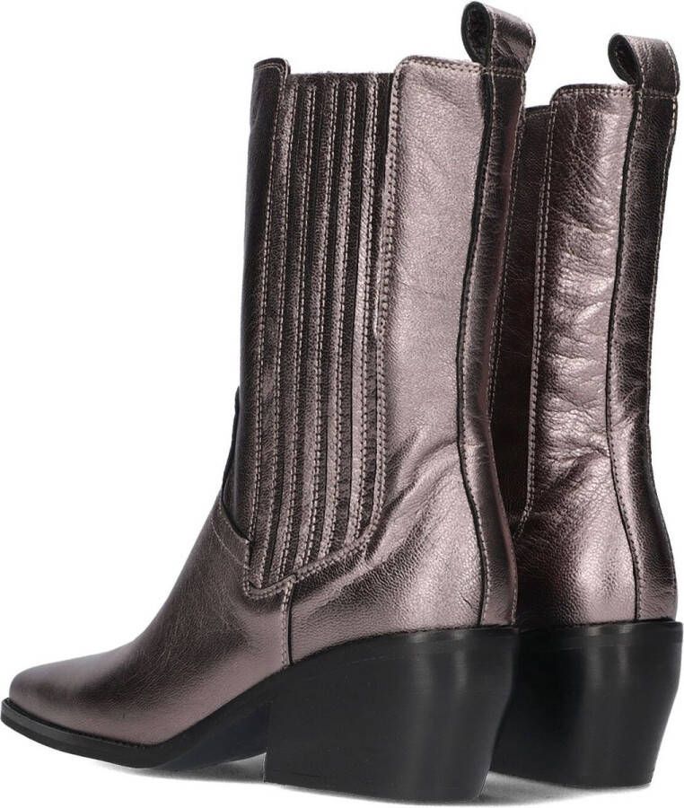 Notre-V Ar208 Enkellaarsjes Enkelboots met rits Dames Zilver - Foto 4