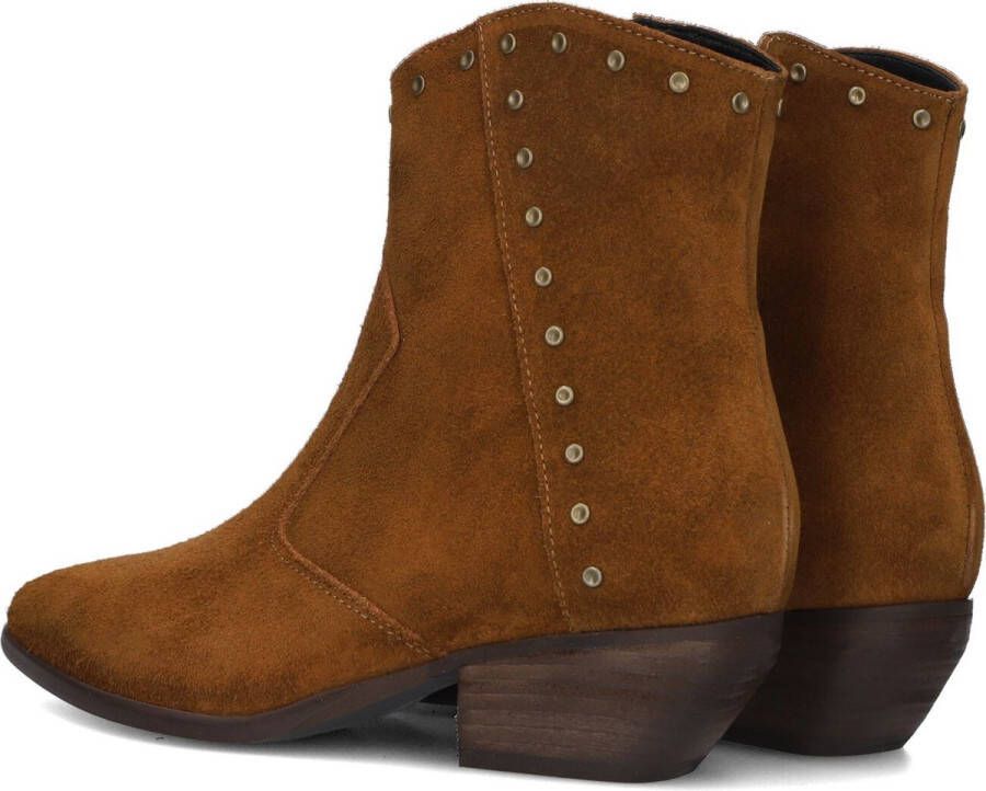 Notre-V Ar231 Enkellaarsjes Enkelboots met rits Dames Cognac