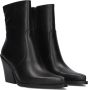 Notre-V Ar274 Enkellaarsjes Enkelboots met rits Dames Zwart - Thumbnail 2